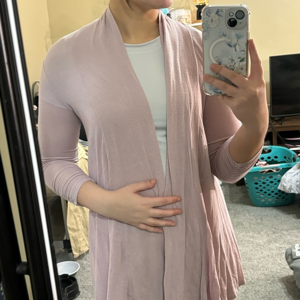 Pink mid arm cardigan